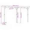 vidaXL Garden Pergola 410x40x203 cm Wood