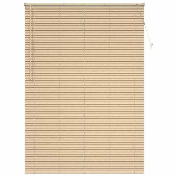 vidaXL Venetian Blind Manual Light Brown with Pattern 213 x 150 cm PVC