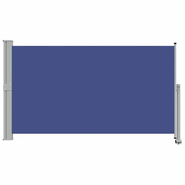 vidaXL Patio Retractable Side Awning 140 x 300 cm Blue