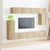 vidaXL TV Cabinet Set Wall-mounted 5 pcs Sonoma Oak Engineered Wood