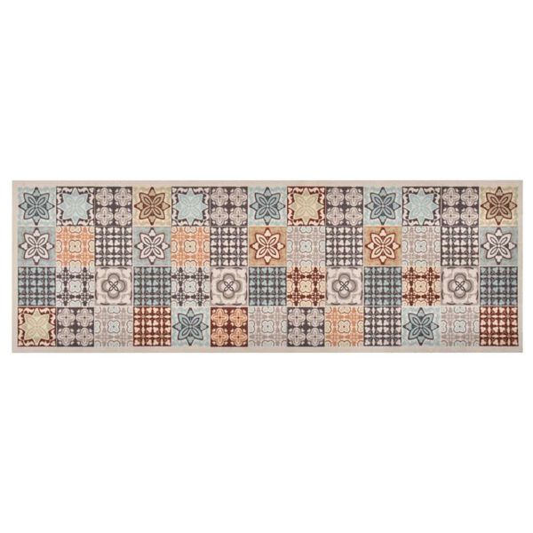 vidaXL Kitchen Carpet Washable Mosaic Colour 60x180 cm