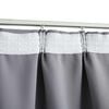 vidaXL Blackout Curtain with Hooks Grey 290x245 cm