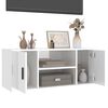 vidaXL TV Cabinet High Gloss White 100x35x40 cm Engineered Wood