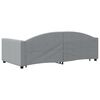 vidaXL Daybed with Trundle without Mattress Light Grey 90x190 cm Single