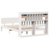 vidaXL Bookcase Bed without Mattress White 140x190cm Solid Wood Pine
