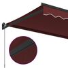 vidaXL Manual Retractable Awning Burgundy 350x250 cm