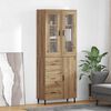 vidaXL Highboard with Drawer 2 pcs Artisan Oak Engineered Wood