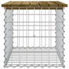 vidaXL Garden Bench Gabion Design 63x44x42 cm Impregnated Wood Pine