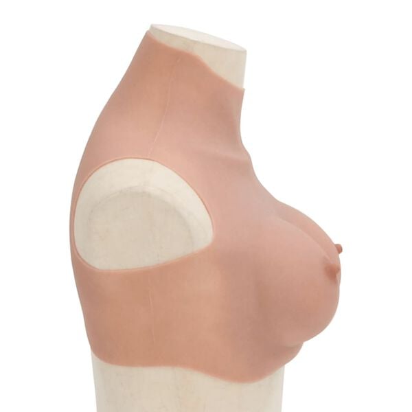 vidaXL Silicone Breastplate Natural D Cup