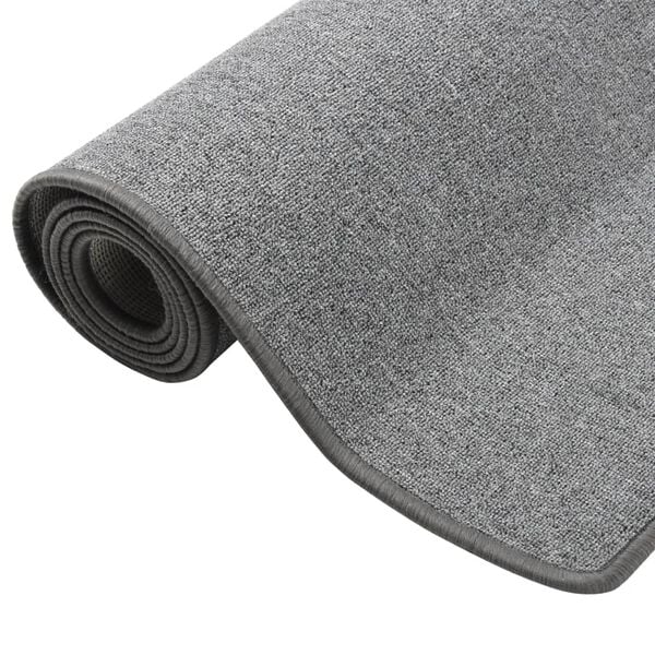 vidaXL Carpet Runner Dark Grey 80x400 cm