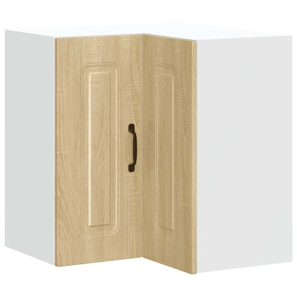 vidaXL Kitchen Wall Corner Cabinet Kalmar Sonoma Oak Engineered Wood