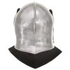 vidaXL Medieval Knight Helmet Antique Replica LARP Silver Steel