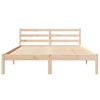 vidaXL Bed Frame Brown 225.5 x 165.5 x 69.5 cm Solid Pine Wood