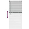 vidaXL Venetian Blinds Height Adjustable Silver 130 x 65 cm Aluminium