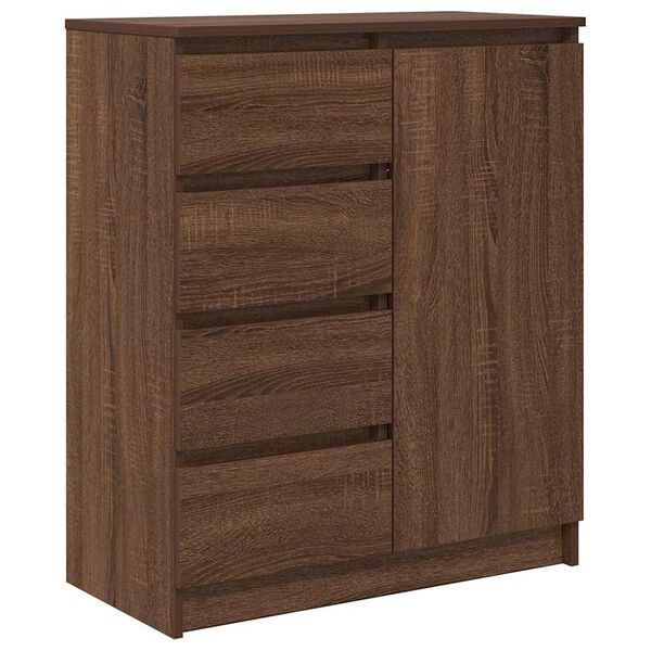 vidaXL Sideboard with Drawers Brown Oak 71x35x84 cm Engineered Wood