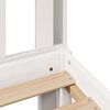 vidaXL Bookcase Bed without Mattress White 160x200 cm Solid Wood Pine