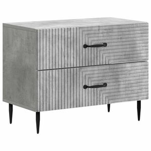 vidaXL Bedside Cabinet with Drawer Concrete Grey 62 x 34.5 x 47.5 cm