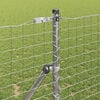 vidaXL Fence Post 2 pcs Silver Powder-coated steel