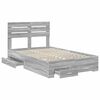 vidaXL Bed Frame with Drawer with Headboard Manual Engineered Wood