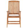 vidaXL Reclining Garden Chairs 8 pcs Solid Teak Wood