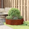 vidaXL Planter Rusty 120 x 120 x 35 cm Weathering Steel