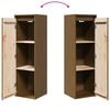 vidaXL Wall Cabinet Honey Brown 30x30x100 cm Solid Pinewood