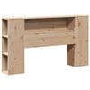 vidaXL Bookcase Bed without Mattress 120x200 cm Solid Wood Pine