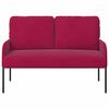 vidaXL Sofas with Cushion Wine Red 115 x 56 x 80 cm Plywood