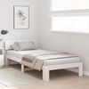 vidaXL Bed Frame with Headboard White 100 x 200 cm Solid Pine Wood