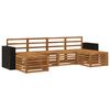 vidaXL Sofa Sets 6 pcs Natural Solid Acacia Wood