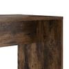 vidaXL Desk with Shelf Smoked Oak 138.5 x 55 x 143 cm Engineered Wood