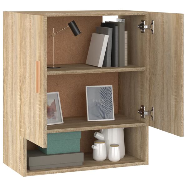 vidaXL Wall Cabinet Sonoma Oak 60x31x70 cm Engineered Wood