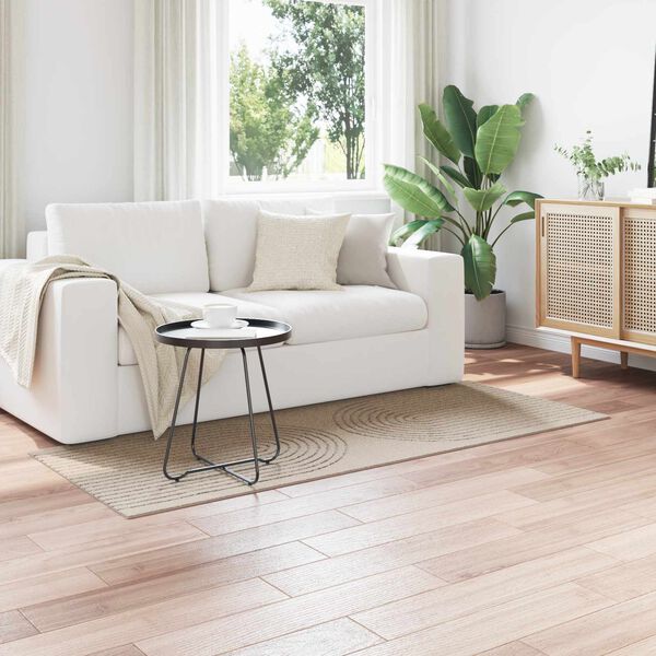 vidaXL Area Rugs Rectangular HUARTE Beige 200 x 80 cm Polyester