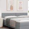 vidaXL Headboard with Headboard Light Grey 200 cm Faux Leather