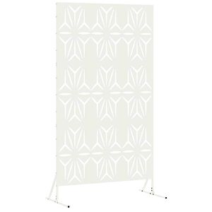 vidaXL Privacy Screen 100 x 50 x 180 cm Steel White