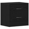 vidaXL Bedside Cabinets 2 pcs Black Oak 40x30x40 cm Engineered Wood