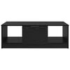 vidaXL Coffee Table Black Oak 102 x 50 x 36cm Engineered Wood