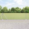 vidaXL Fence Post Silver 50 x 0.5 m (12 x 12 mm mesh) Steel