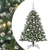 vidaXL Artificial Christmas Tree with 150 LEDs with Stand Green 120 cm