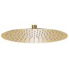 vidaXL Rain Shower Head Stainless Steel 30 cm Round Gold