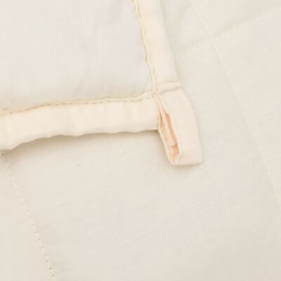 vidaXL Weighted Blanket Light Cream 150x200 cm 11 kg Fabric