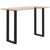 vidaXL Bar Table Legs U-Shaped 2 pcs Black 40x(110-111) cm Steel