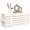 vidaXL Storage Box White 91x40.5x42 cm Solid Wood Pine