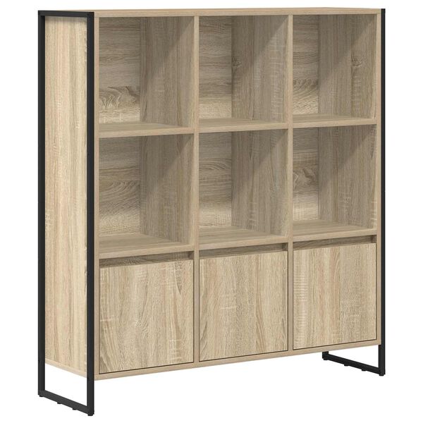vidaXL Book Cabinet 2 pcs Sonoma 99.5 x 30 x 108 cm Engineered Wood