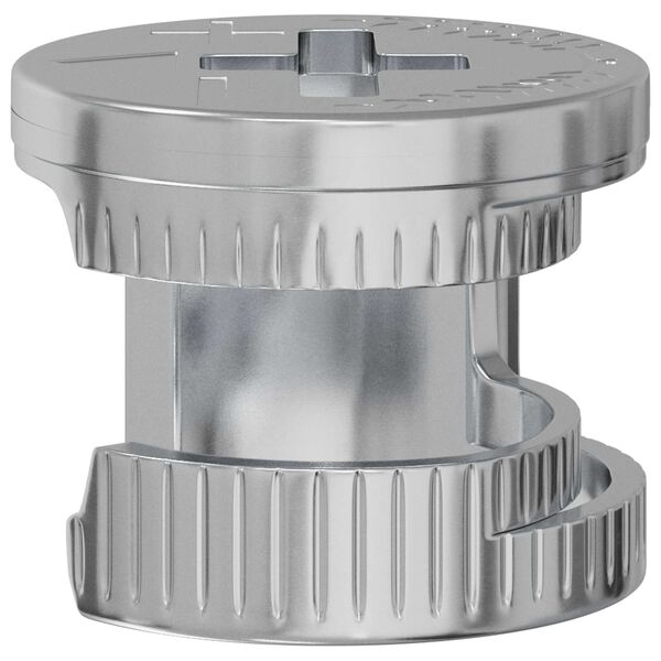 vidaXL Cam Lock Nuts 12 pcs Silver 12 x 10 mm Metal