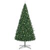 vidaXL Christmas Tree with Decorative String Lights Green 400 cm PVC