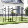 vidaXL Garden Fence Grey 240 x 166 cm Powder-coated steel