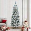 vidaXL Artificial Christmas Tree with 300 LEDs with Stand White 210 cm