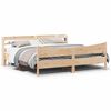 vidaXL Bed Frame with Headboard 180x200 cm Super King Solid Wood Pine