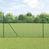 vidaXL Fence Post Green 10 x 1.6 m (12 x 12 mm mesh) Steel and PVC